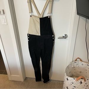 Guess Black and White Overalls